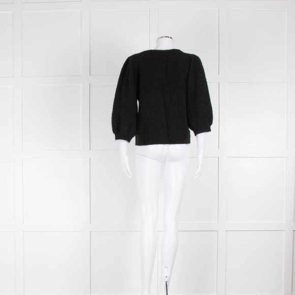 The Kooples Fuzzy Mohair 3/4 Sleeve Cardigan - Picture 2 of 6